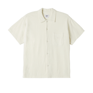 Shelther Terry Cloth Button Up Woven S S