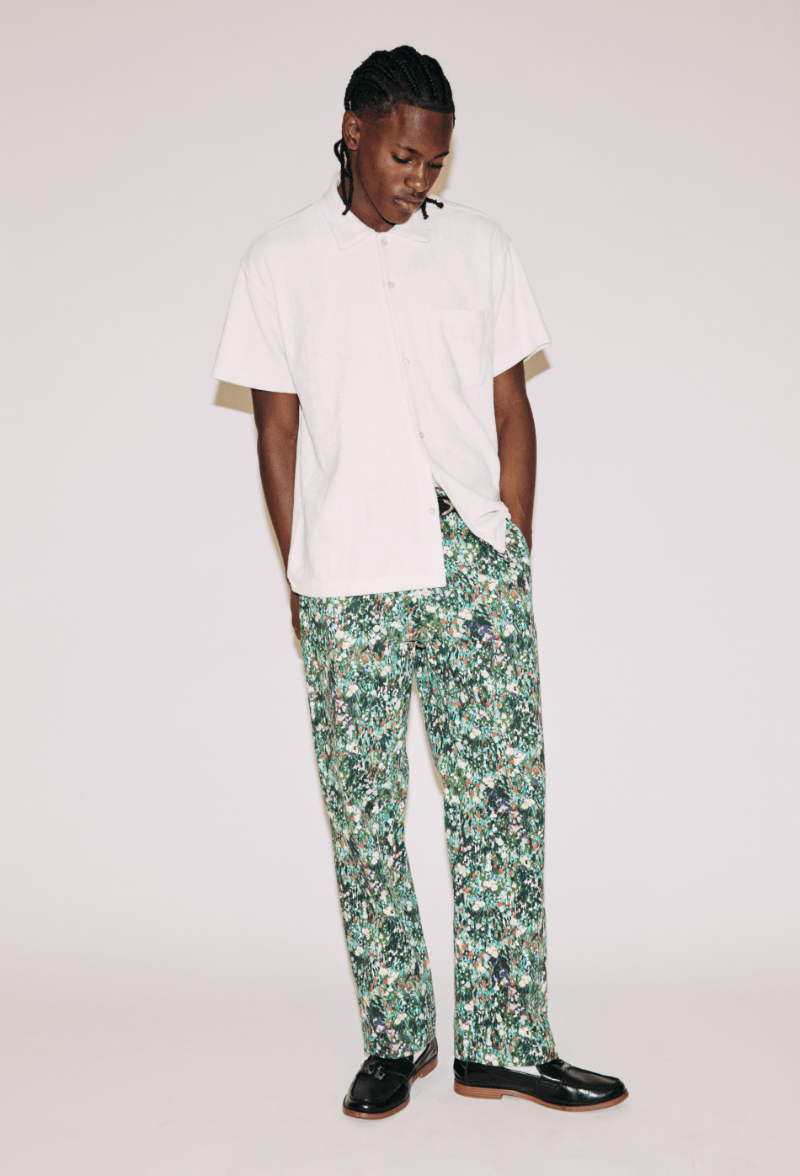 obey camicie Shelther Terry Cloth Button Up Woven S S