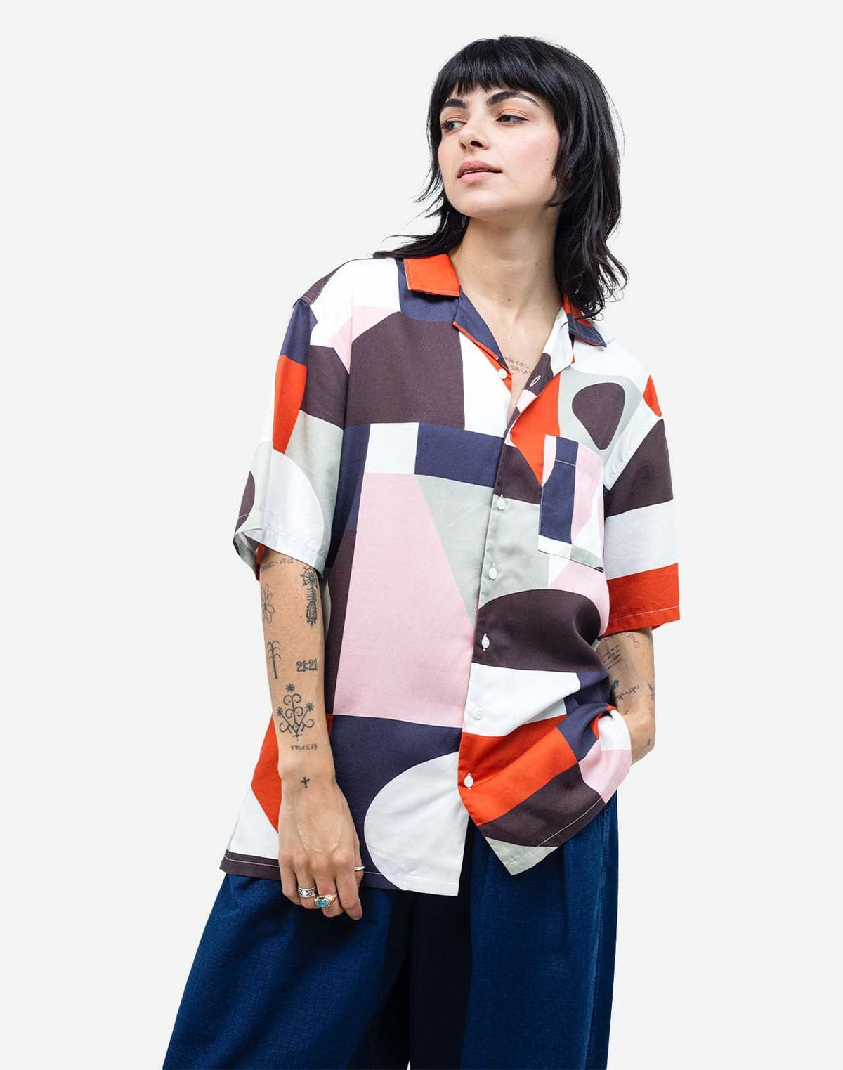 olow camicie Aloha Cubism