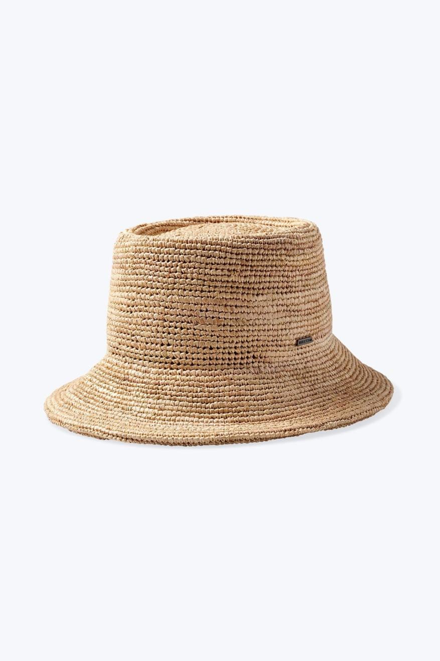 brixton cappelli ELLEE STRAW PACKABLE BUCKET HAT