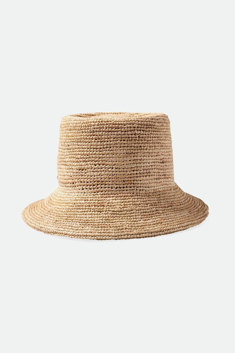 brixton cappelli ELLEE STRAW PACKABLE BUCKET HAT