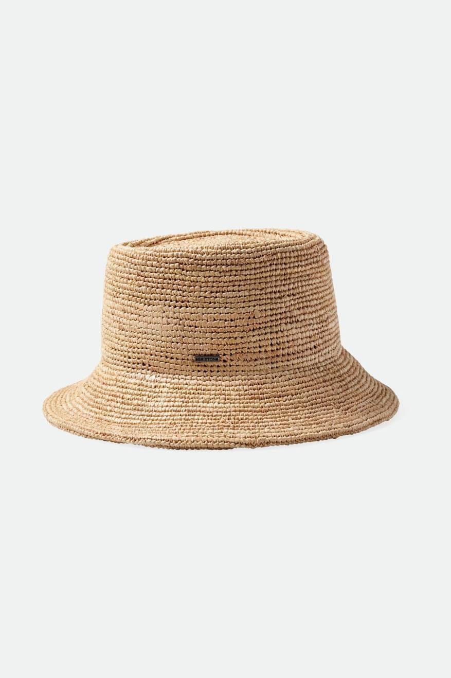 brixton cappelli ELLEE STRAW PACKABLE BUCKET HAT