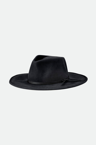 cappelli brixton JOANNA PACKABLE HAT - BLACK