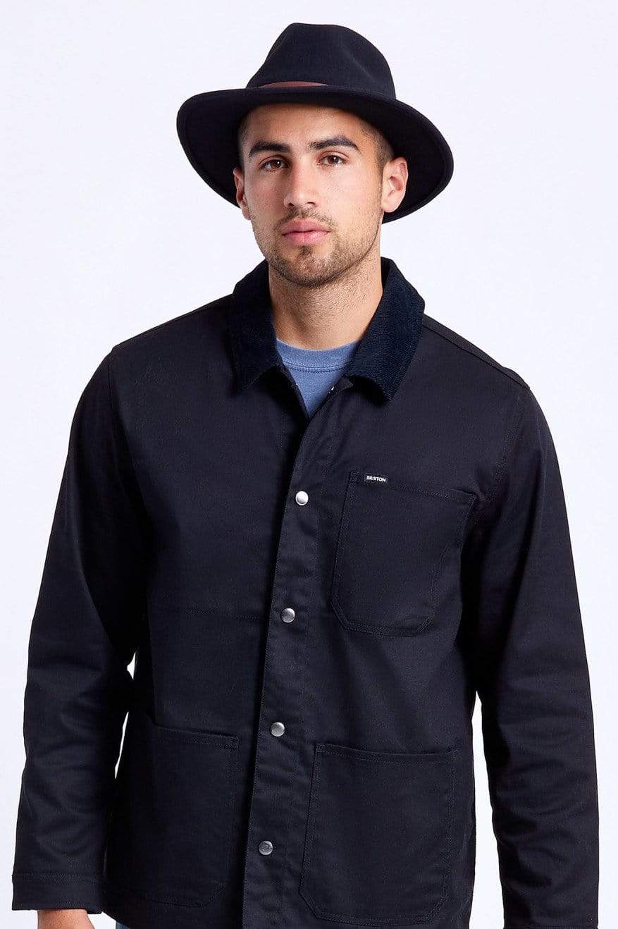 brixton cappelli Messer Fedora Black