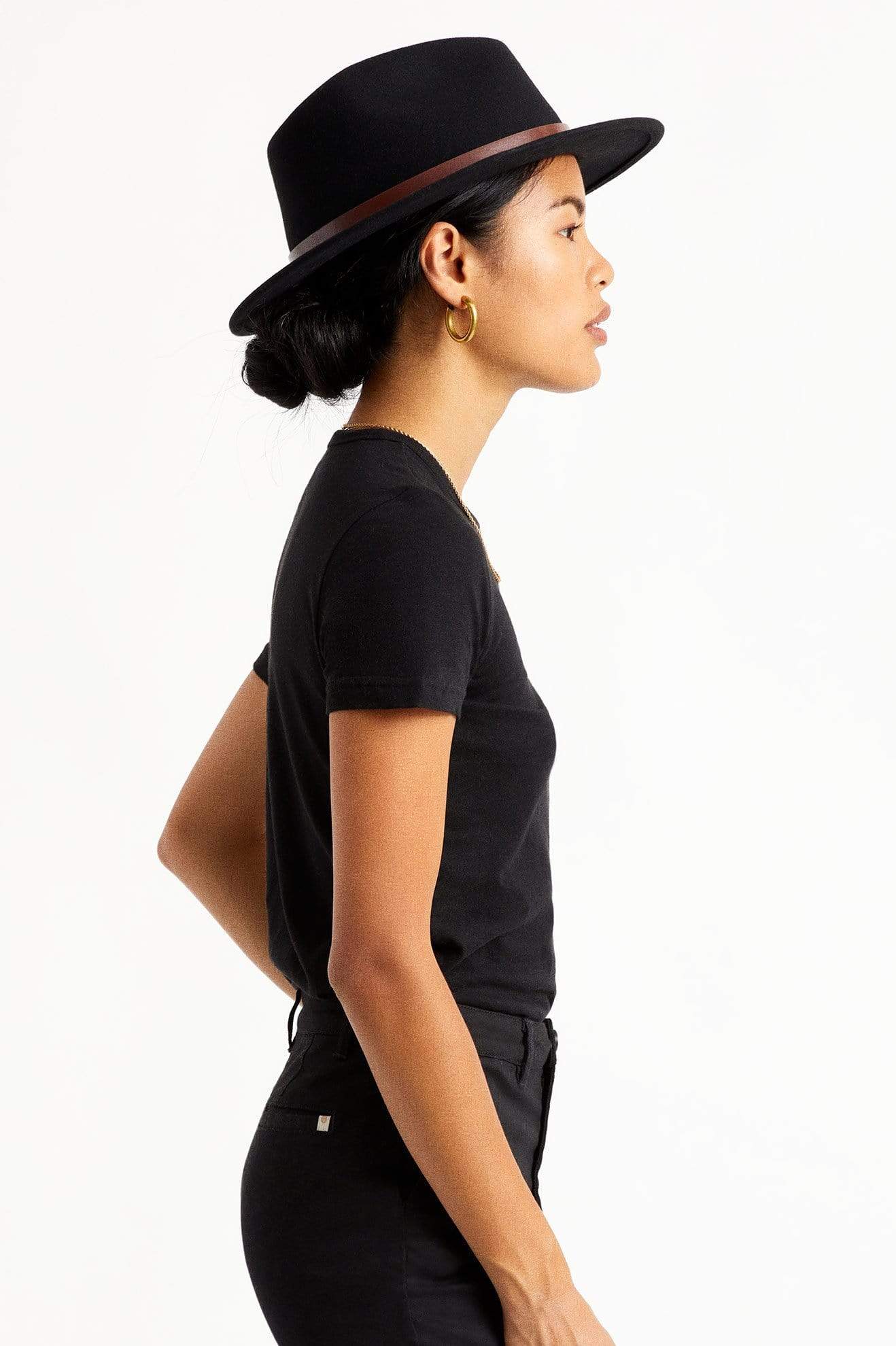 brixton cappelli Messer Fedora Black