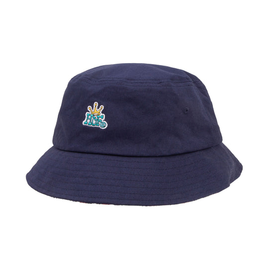 huf Crown Reversible Bucket Hat Navy Blazer foto 1