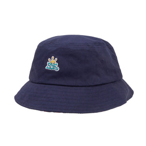 Crown Reversible Bucket Hat Navy Blazer