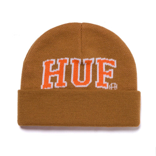 cappelli huf HUF ARCH LOGO BEANIE - CHOCOLATE