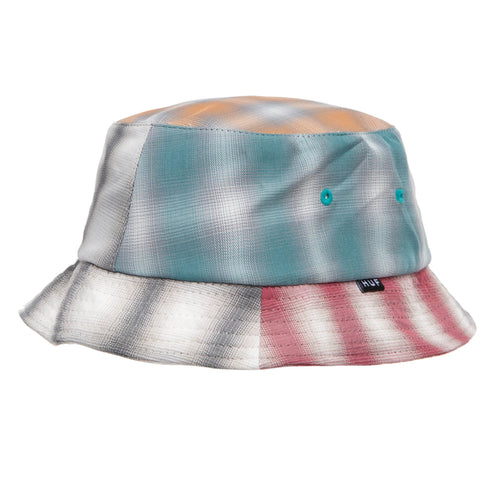 cappelli huf PATCHWORK BUCKET HAT - MULTI PLAID