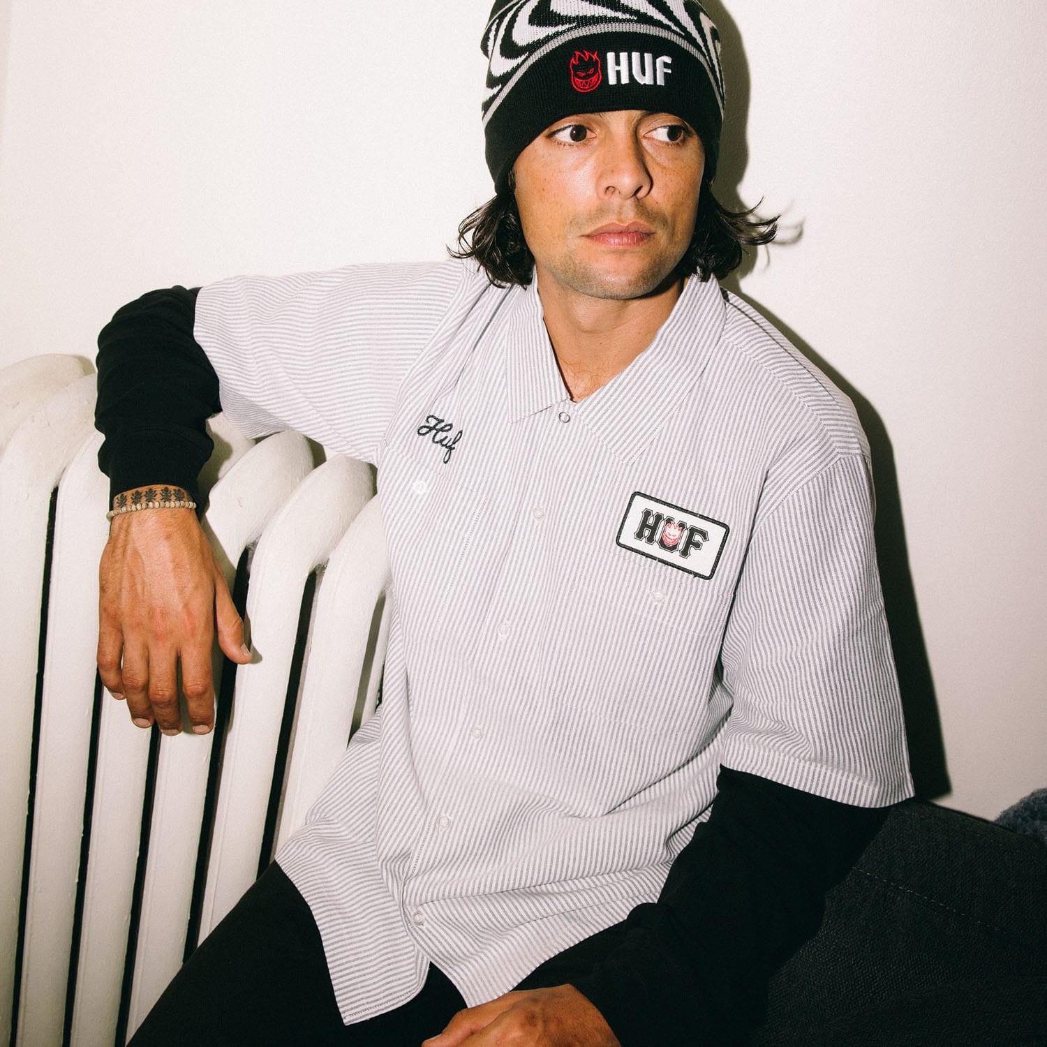 huf cappelli Spitfire Skull Beanie