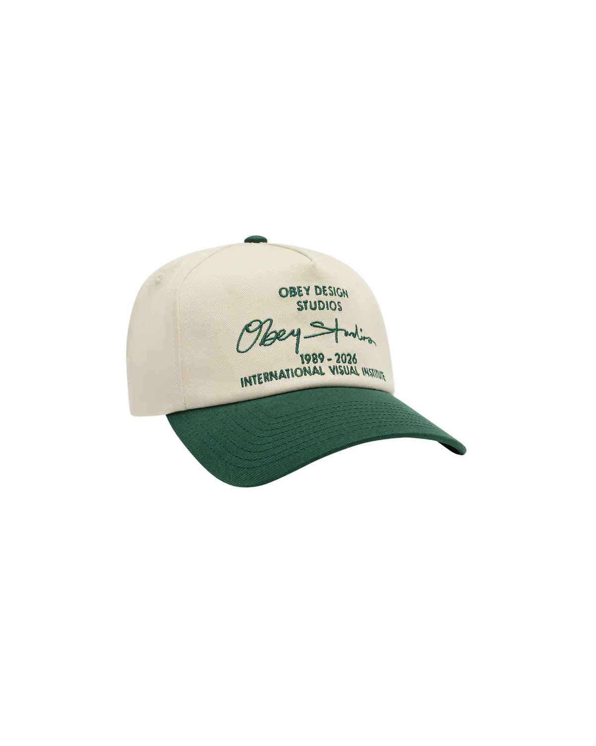 obey cappelli Obey Design Studios 5 Panel Strapback