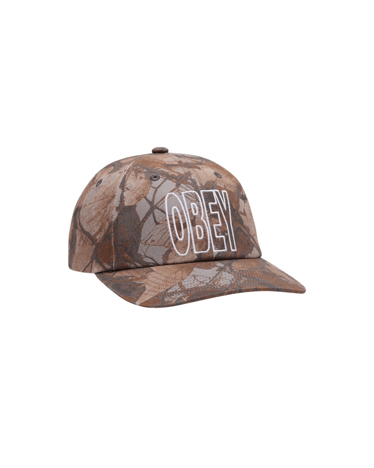 obey cappelli Obey Outline Pigment 6 Panel Velcro Back