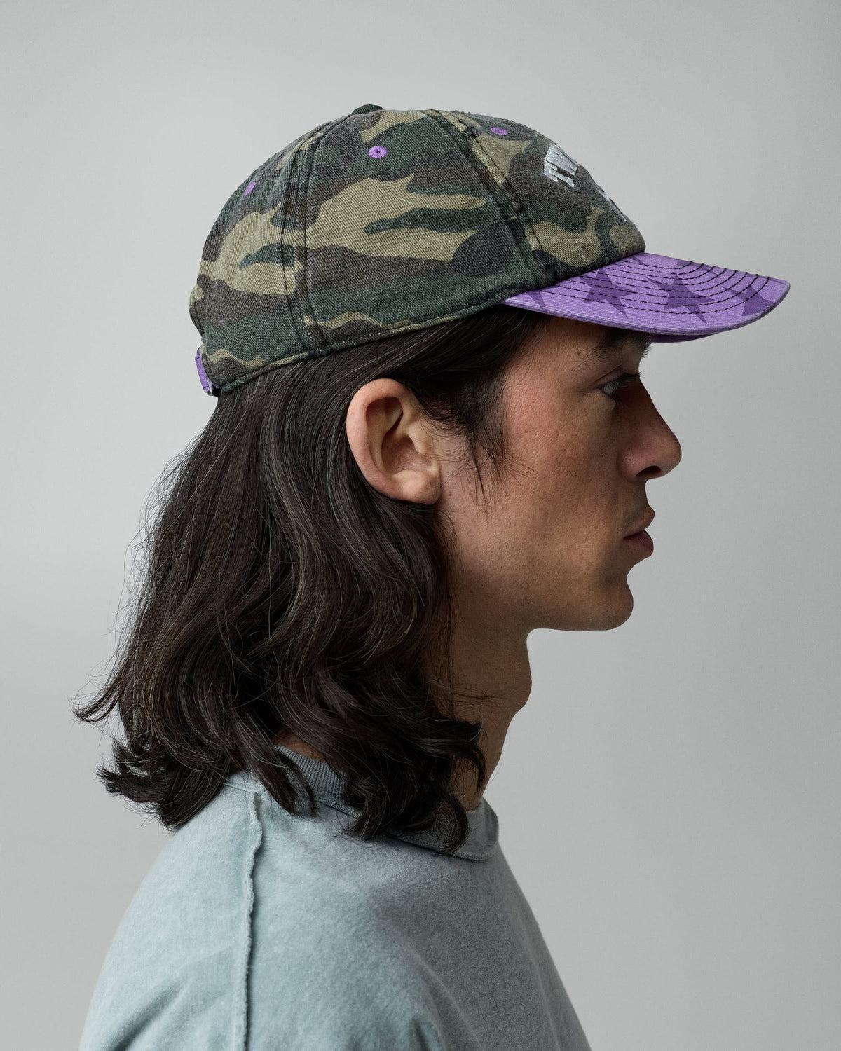 two jeys cappelli Mismatched Camo Dad Cap