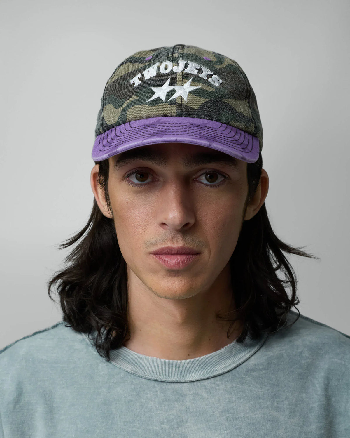 two jeys cappelli Mismatched Camo Dad Cap