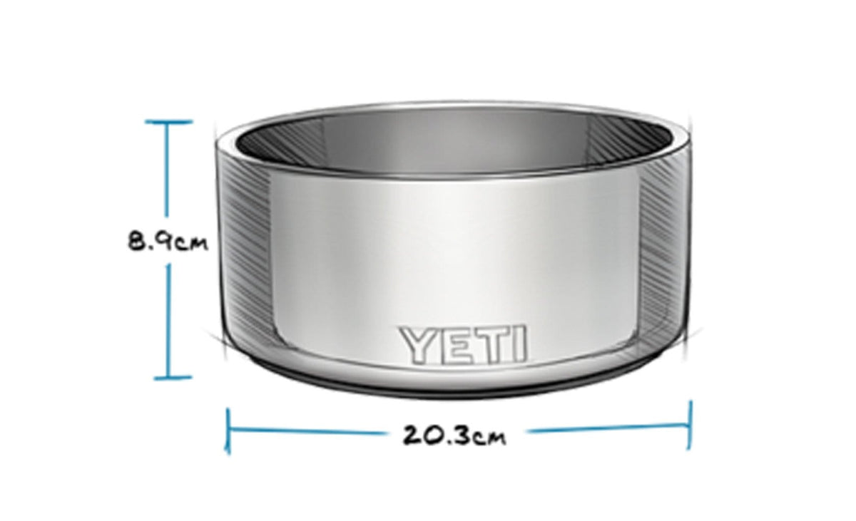 yeti ciotole per cani BOOMER 8 DOG BOWL BLACK - BLACK