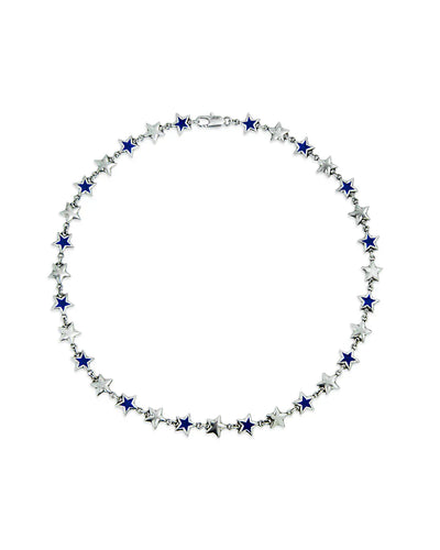 collane two jeys BLUE ENAMELED STARS NECKLACE