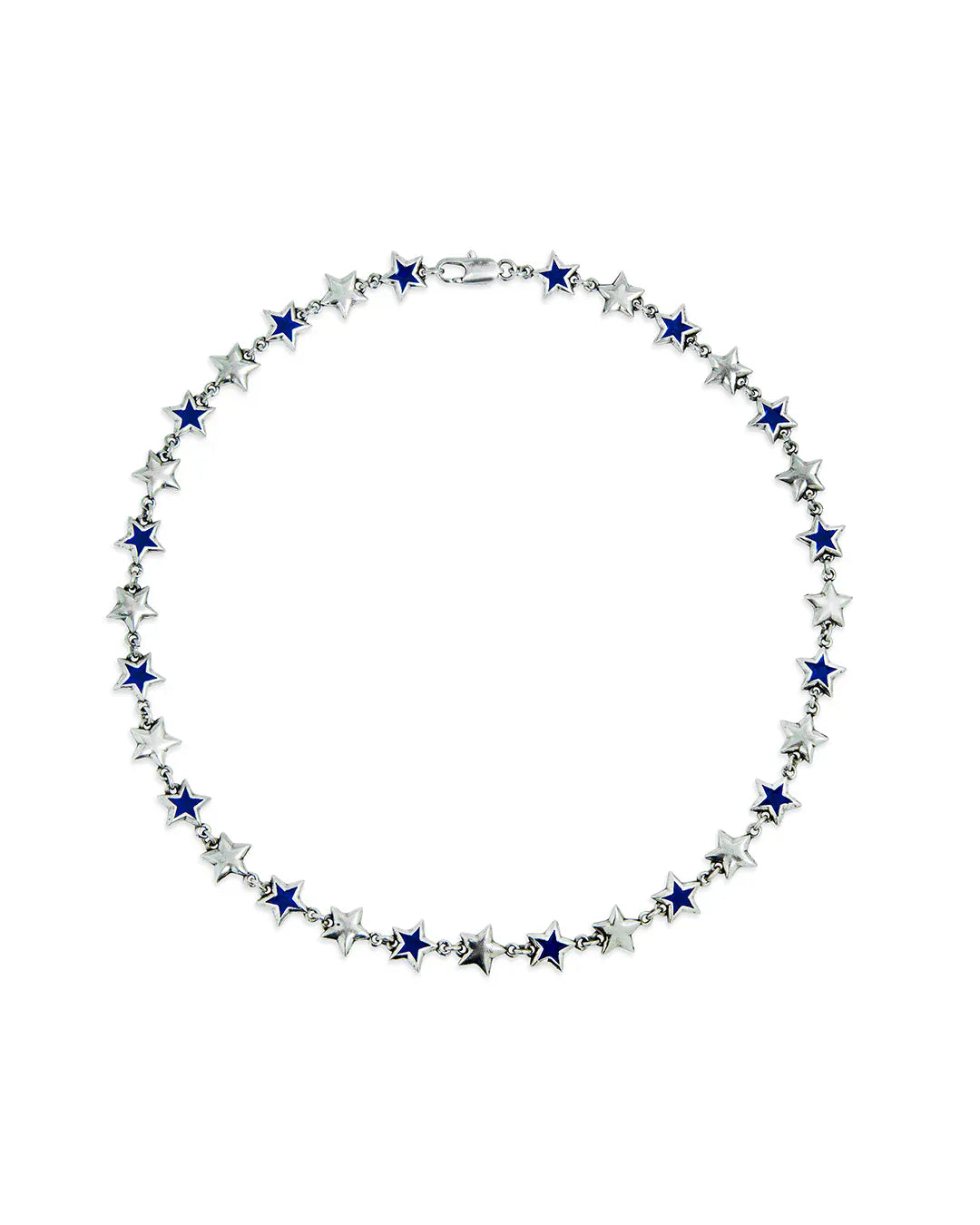two jeys collane Blue Enameled Stars Necklace