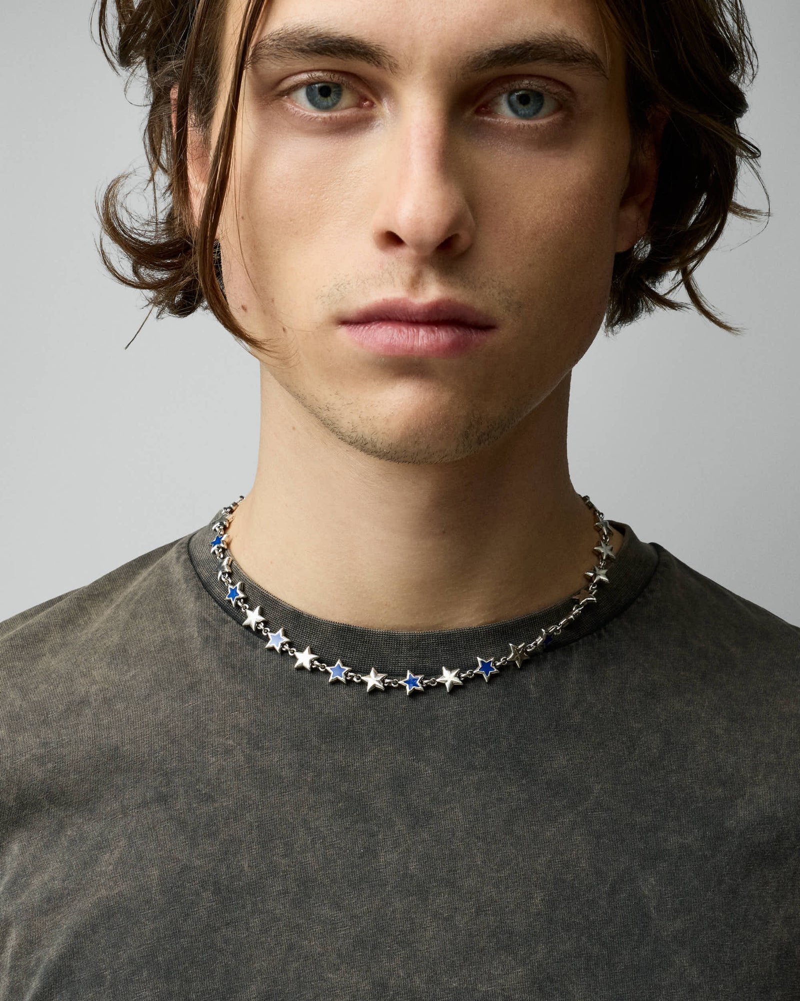 two jeys collane Blue Enameled Stars Necklace