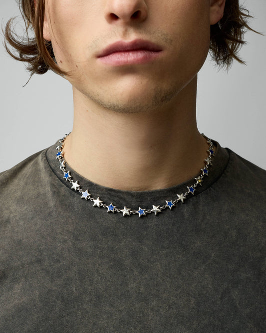 two jeys Blue Enameled Stars Necklace foto 3
