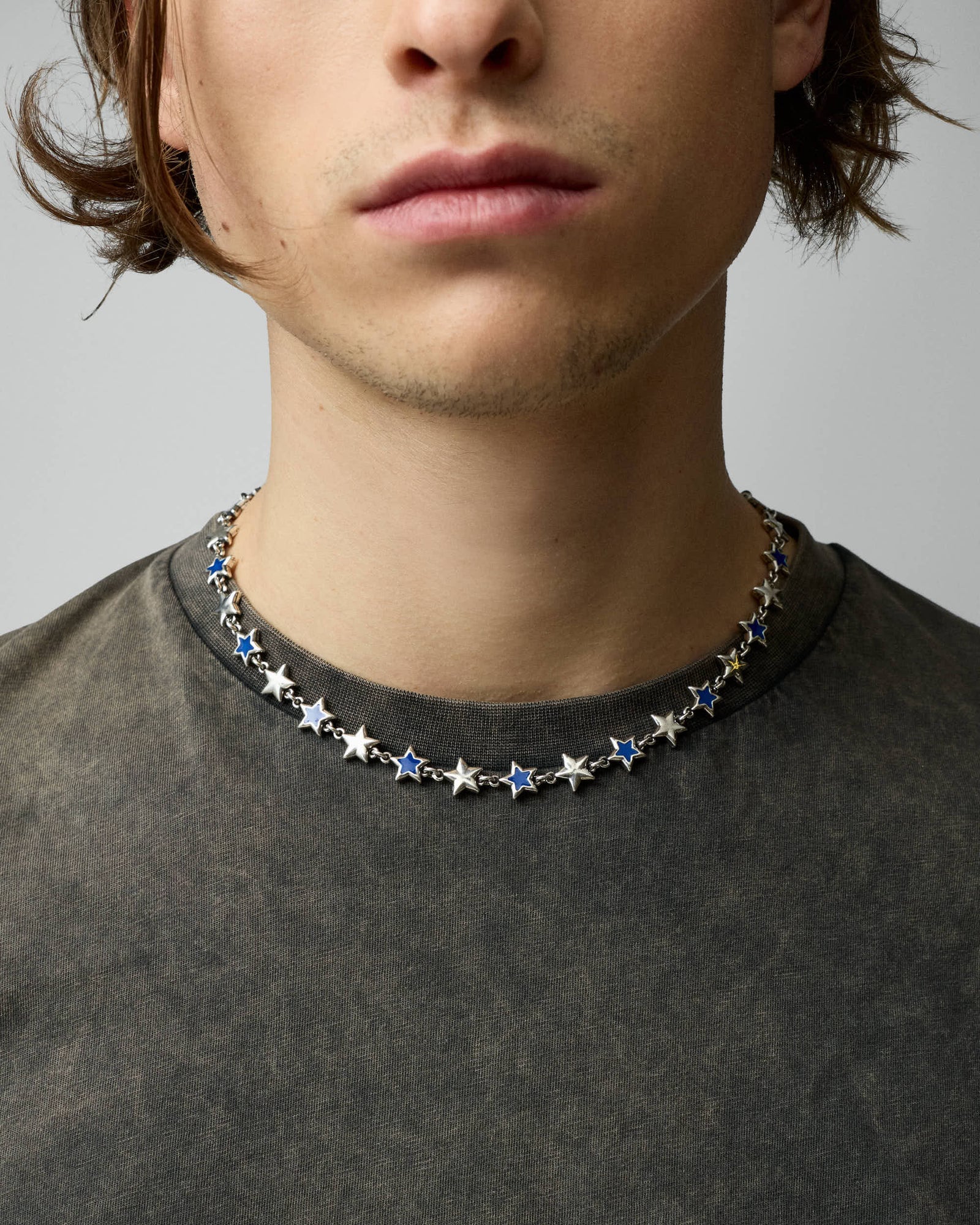 two jeys collane Blue Enameled Stars Necklace