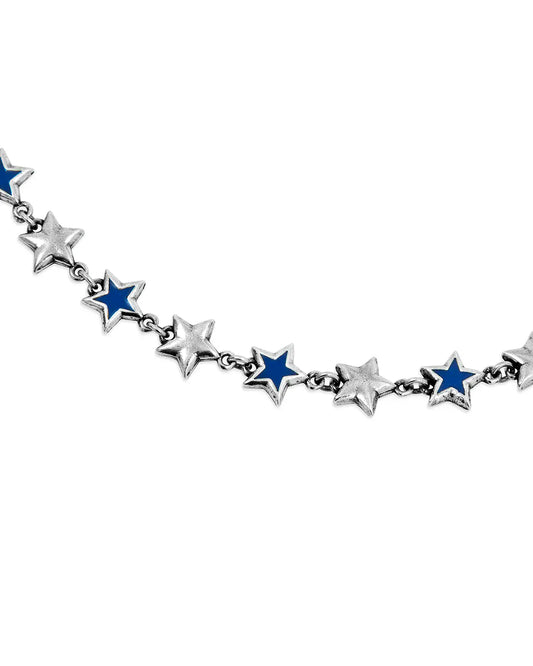 two jeys Blue Enameled Stars Necklace foto 4