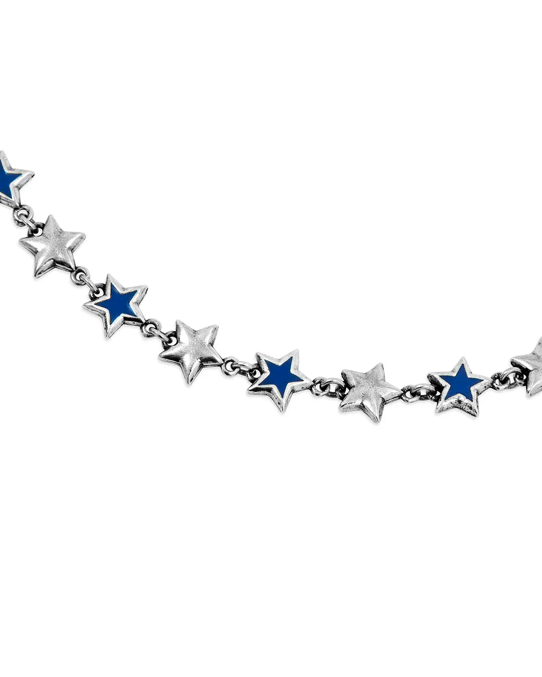 two jeys collane Blue Enameled Stars Necklace