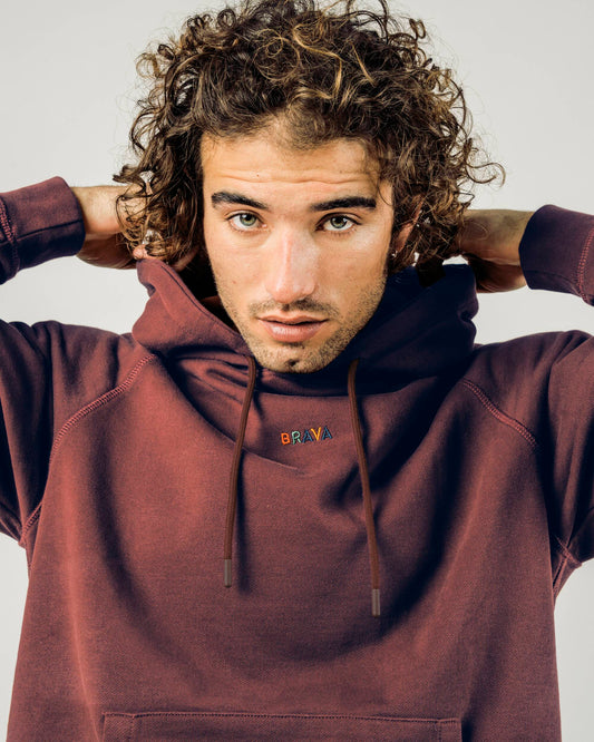 brava fabrics BRAVA HOODIE - BORDEAUX foto 5