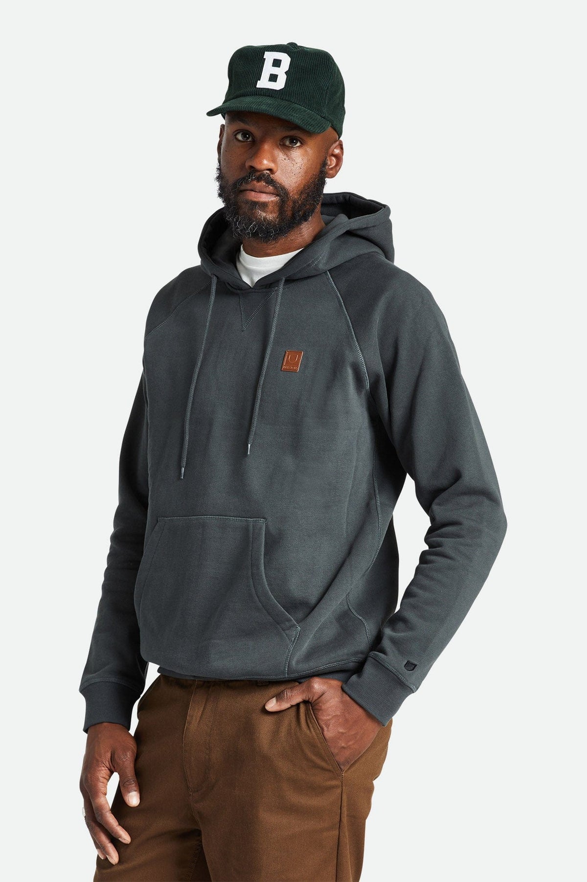brixton felpe BUILDERS FLEECE HOOD