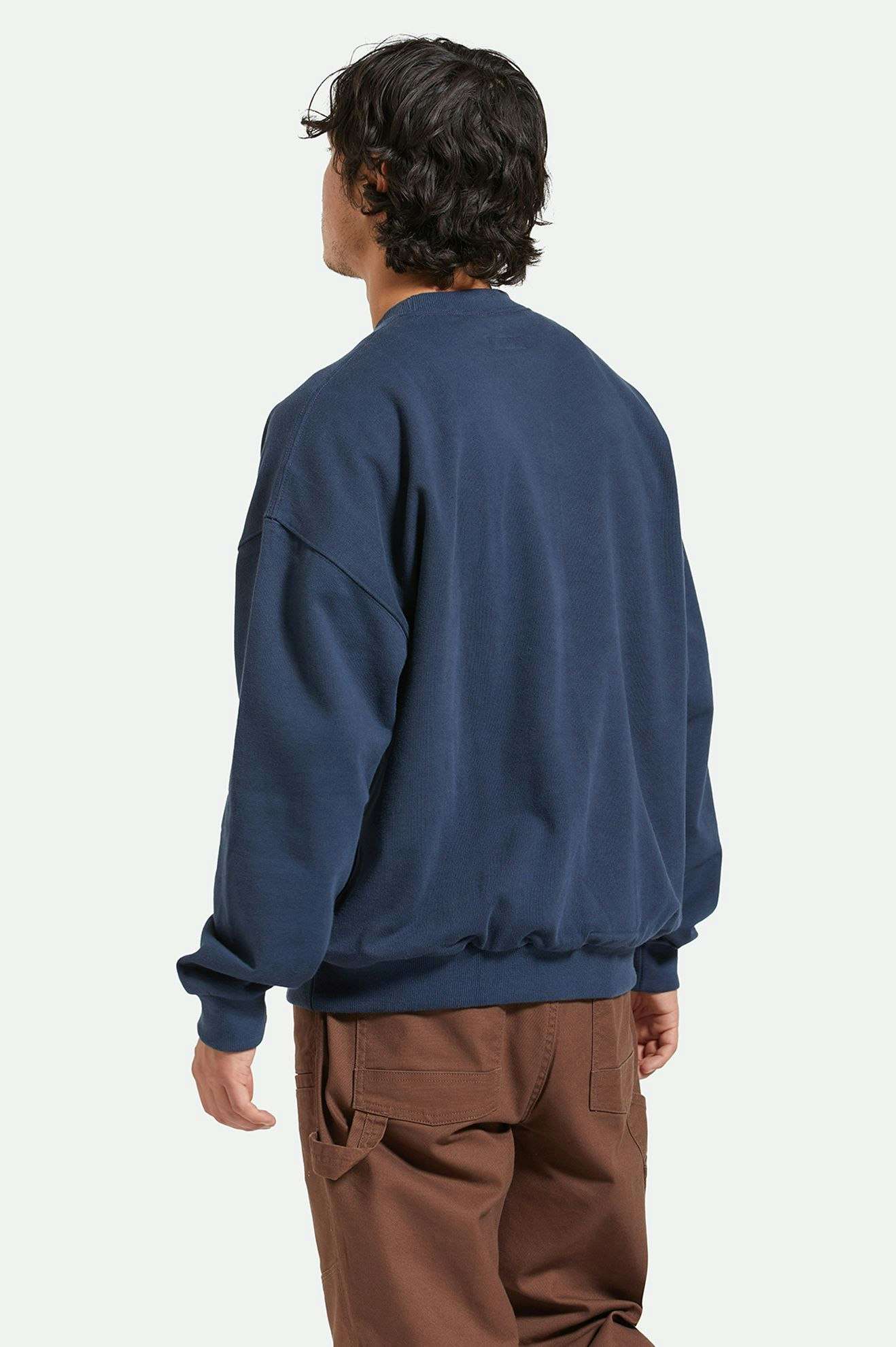 brixton felpe Embroidered Heavy Weight Crew