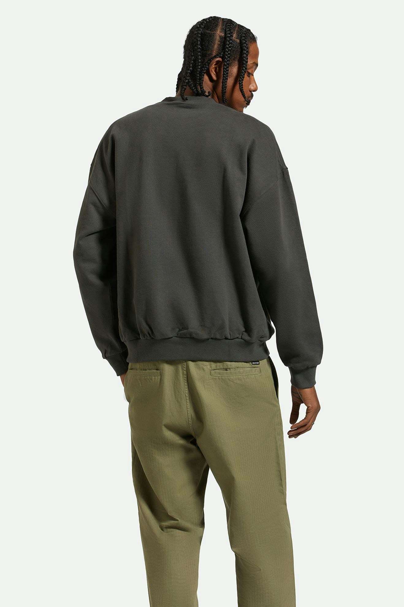 brixton felpe Embroidered Heavy Weight Crew