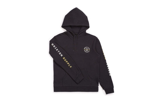 brixton Oath Vi Hood Black/Yellow/White foto 1