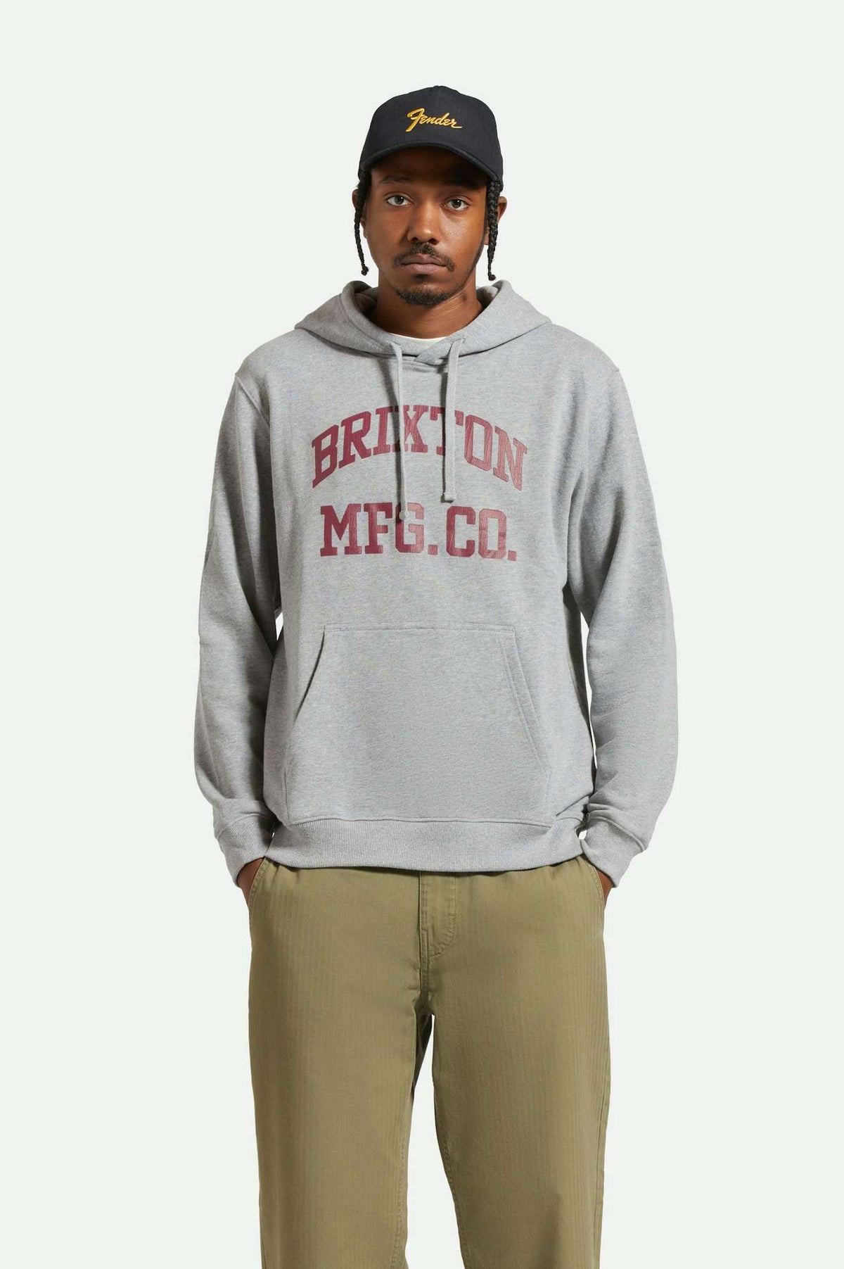 brixton felpe Varsity Broken In Hood