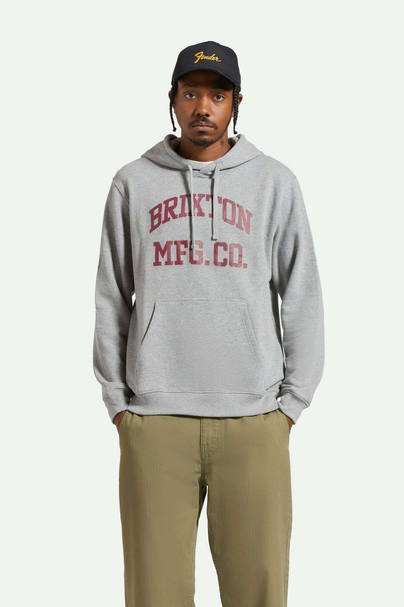 brixton felpe Varsity Broken In Hood
