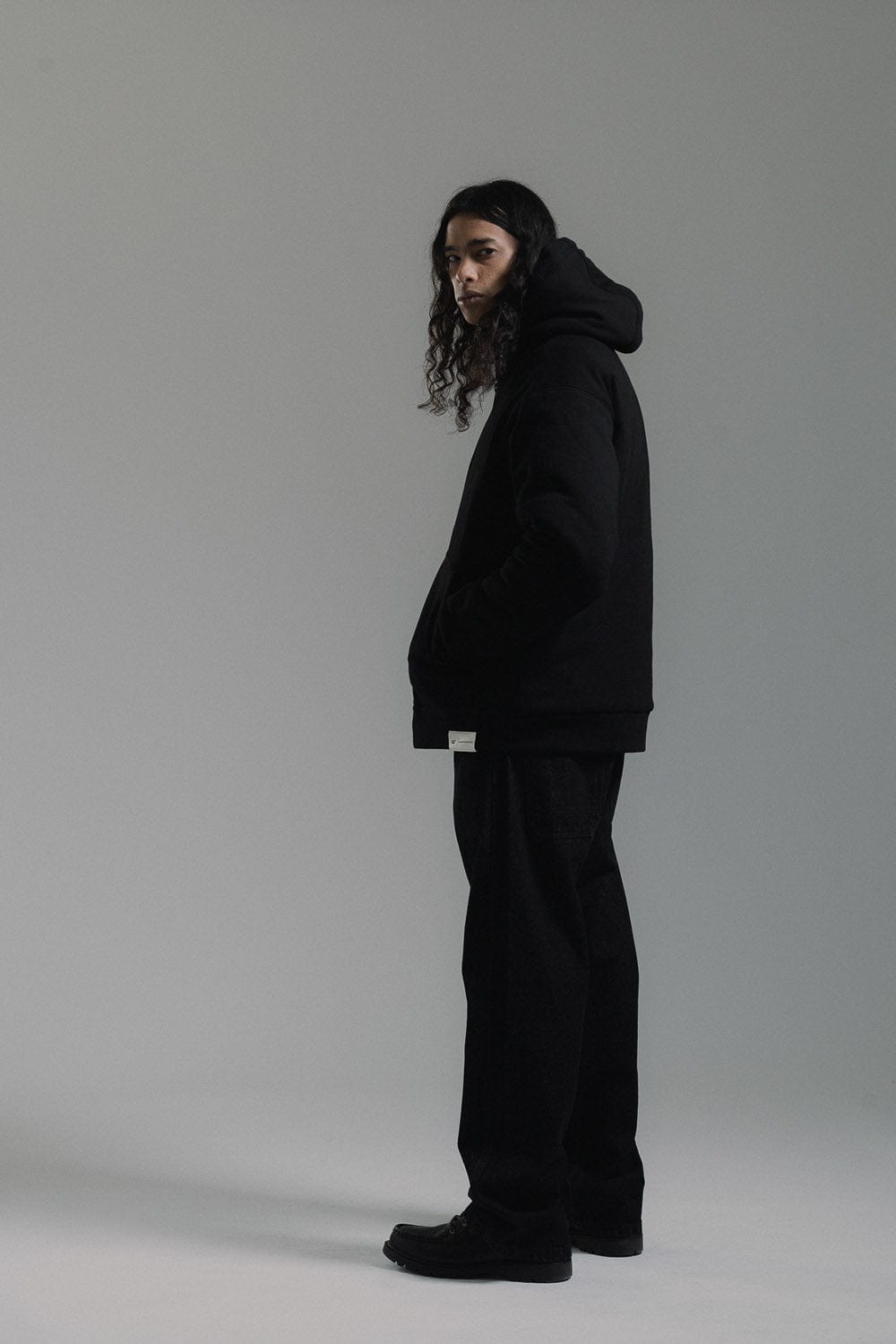 cat wwr felpe Label Hoodie Fleece