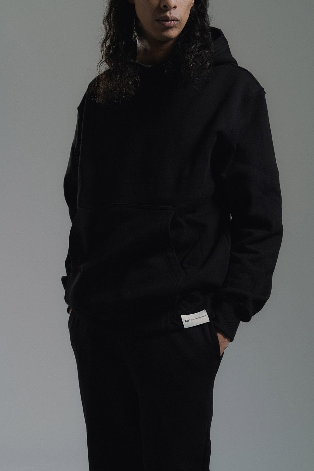 cat wwr felpe Label Hoodie Fleece