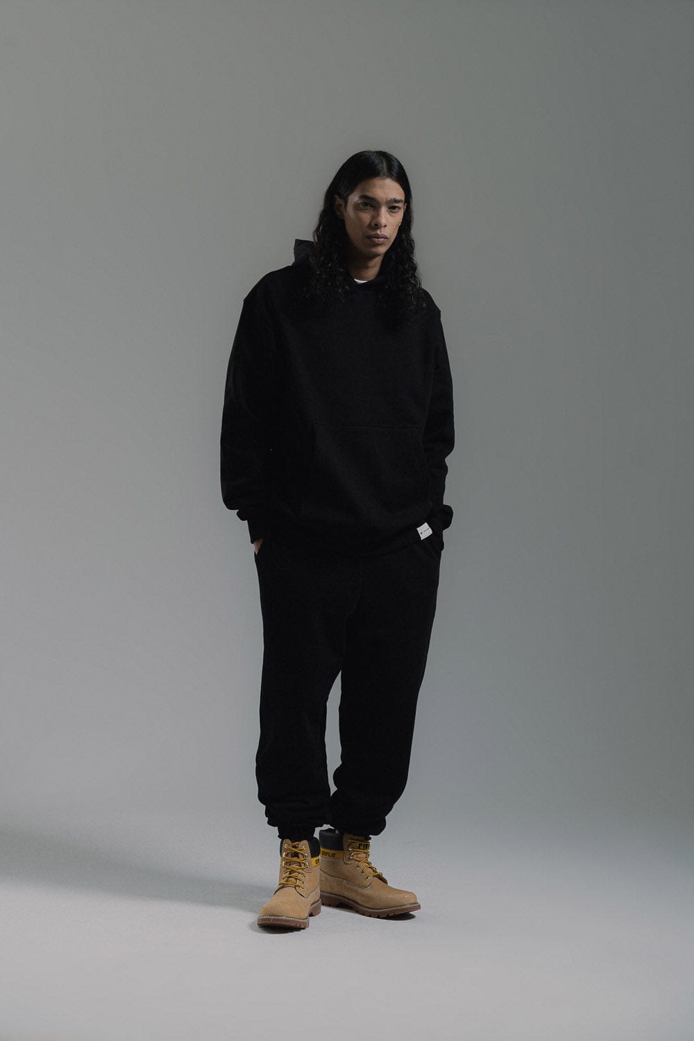 cat wwr felpe Label Hoodie Fleece