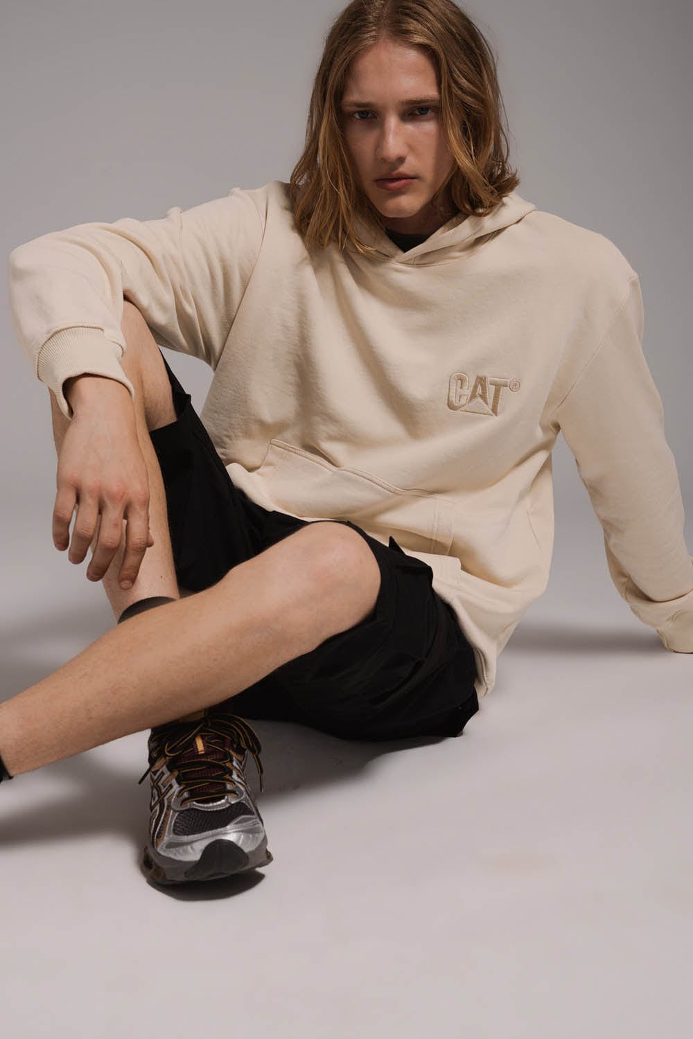 cat wwr felpe Tonal Logo Hoodie