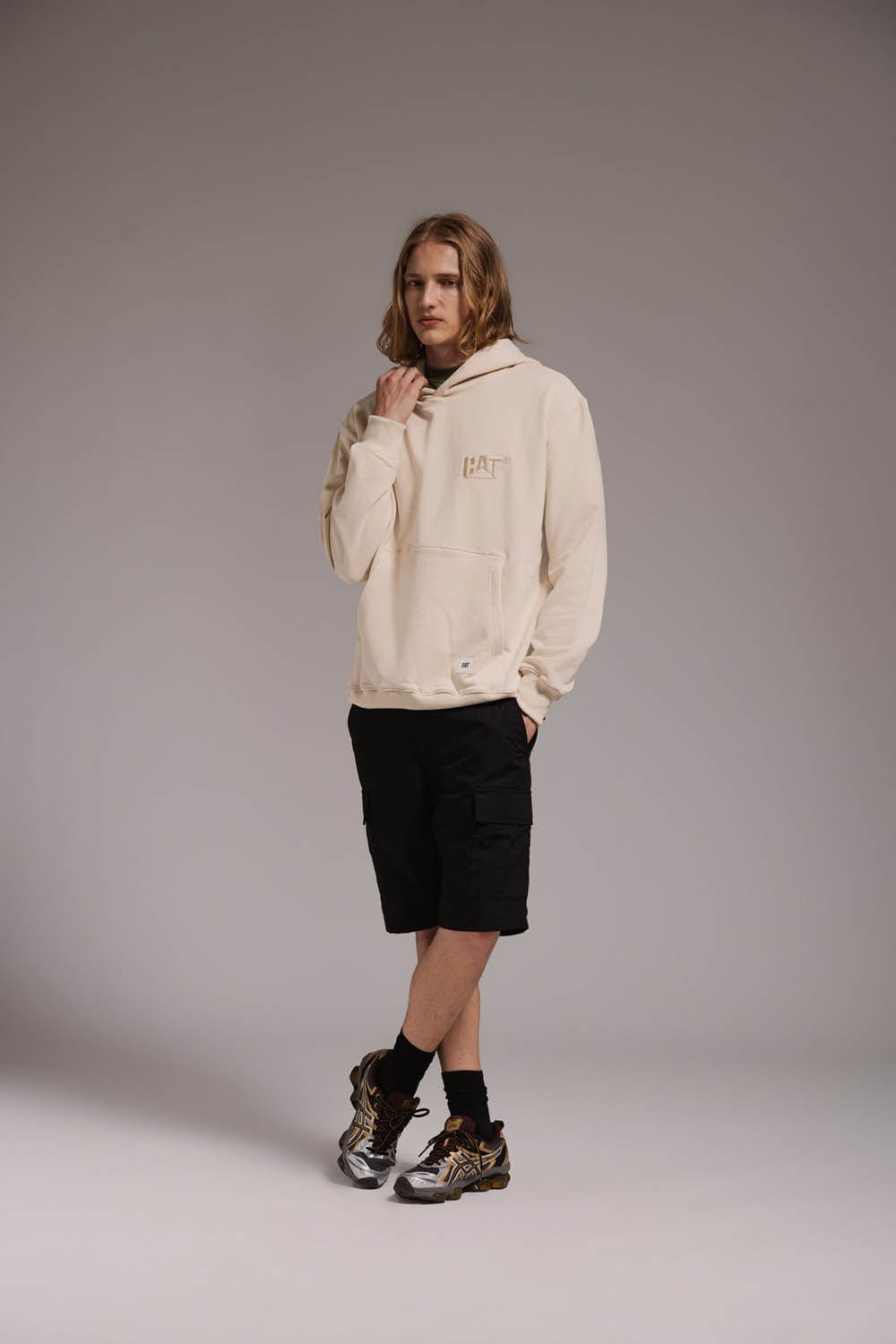 cat wwr felpe Tonal Logo Hoodie
