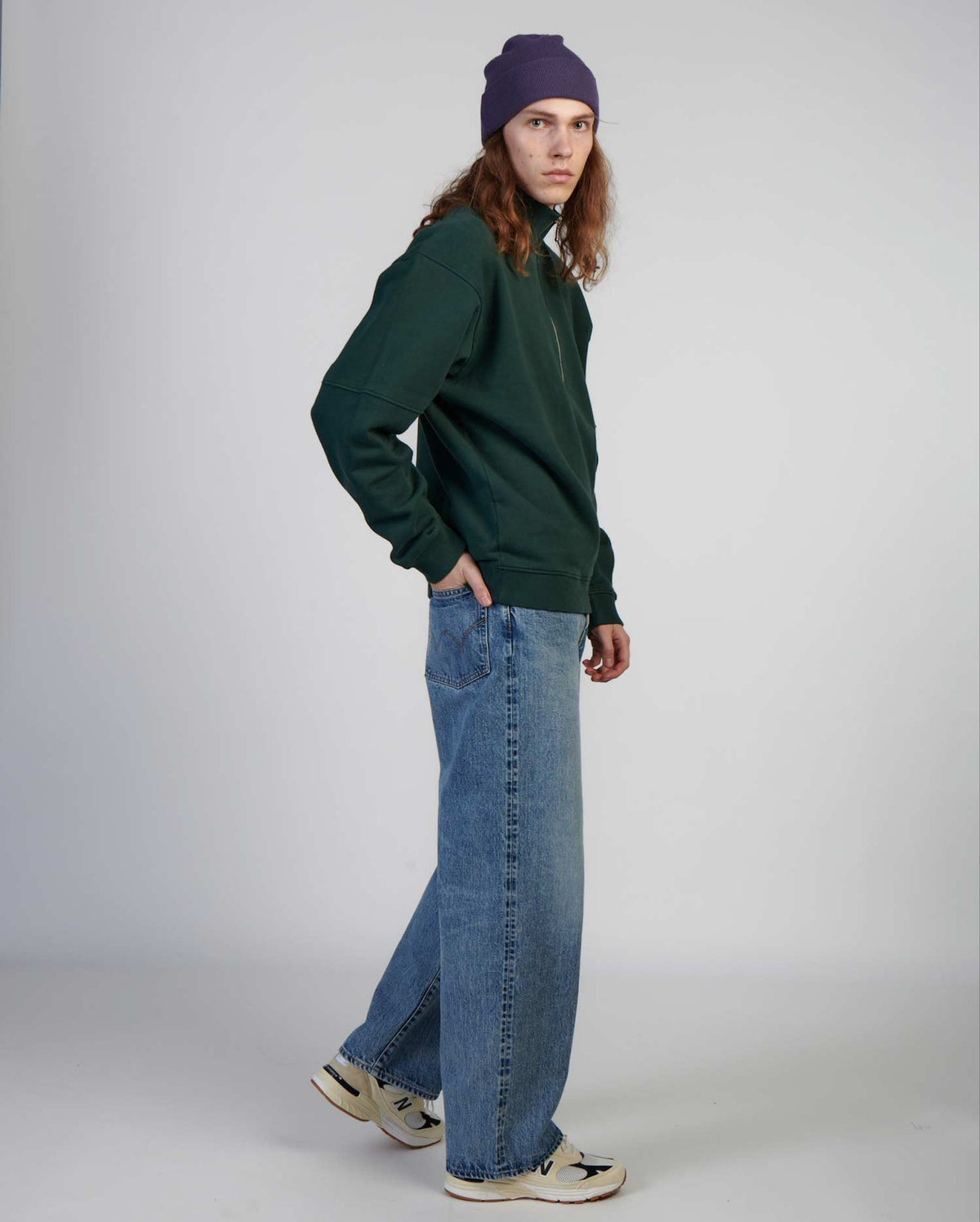 edwin felpe Koji Half Zip Sweat
