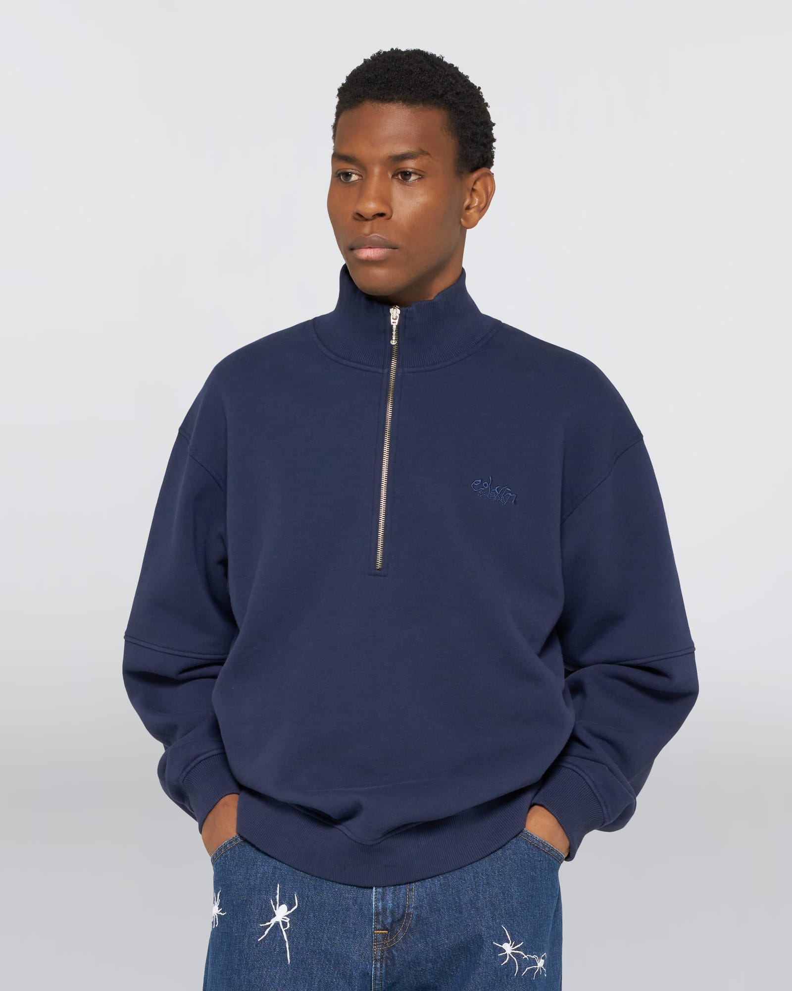 edwin felpe Koji Half Zip Sweat