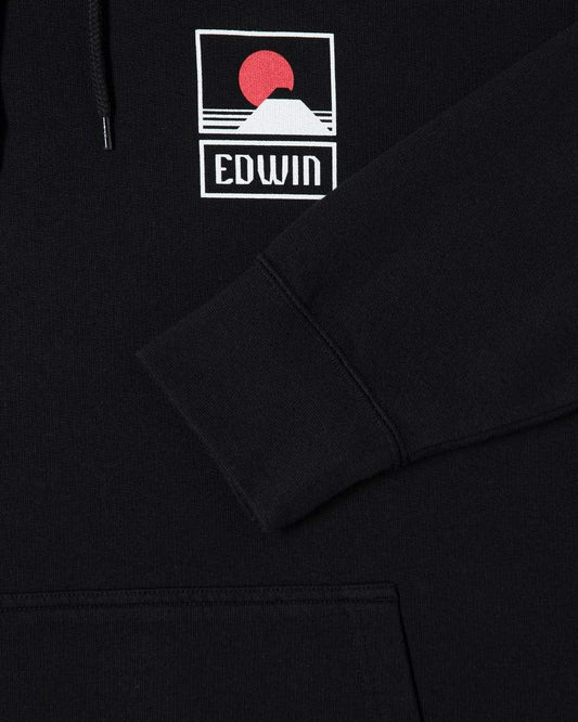 edwin Sunset On Mt Fuji Hoodie Sweat Black foto 5