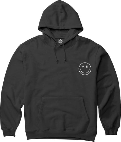 felpe emerica HAPPY FACE HOODIE - BLACK