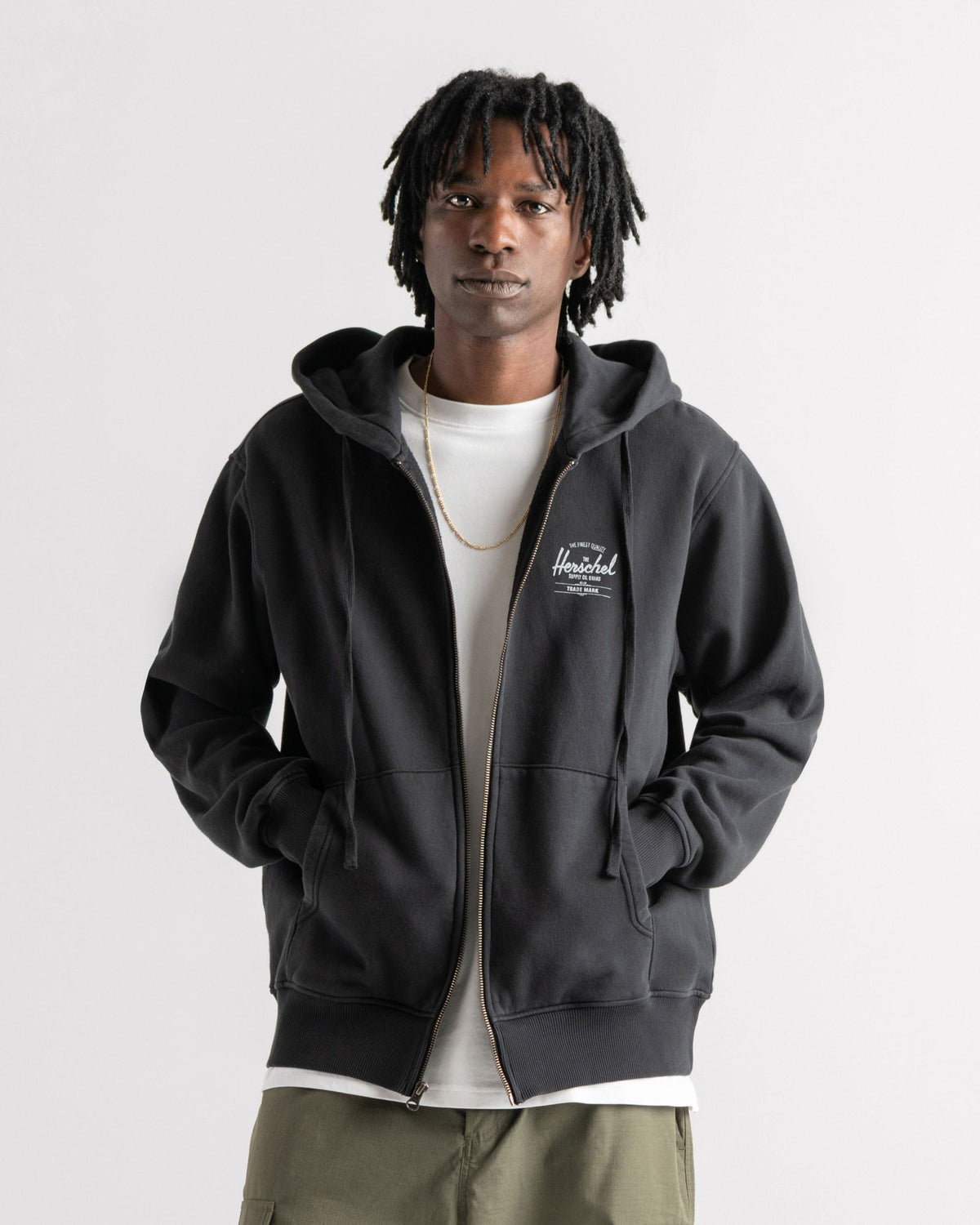 herschel felpe BASIC ZIP HOODIE MEN