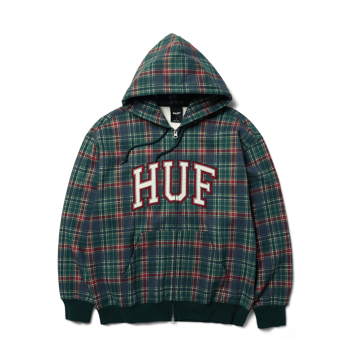 huf felpe Arch Plaid Fz Heavyweight Hoodie
