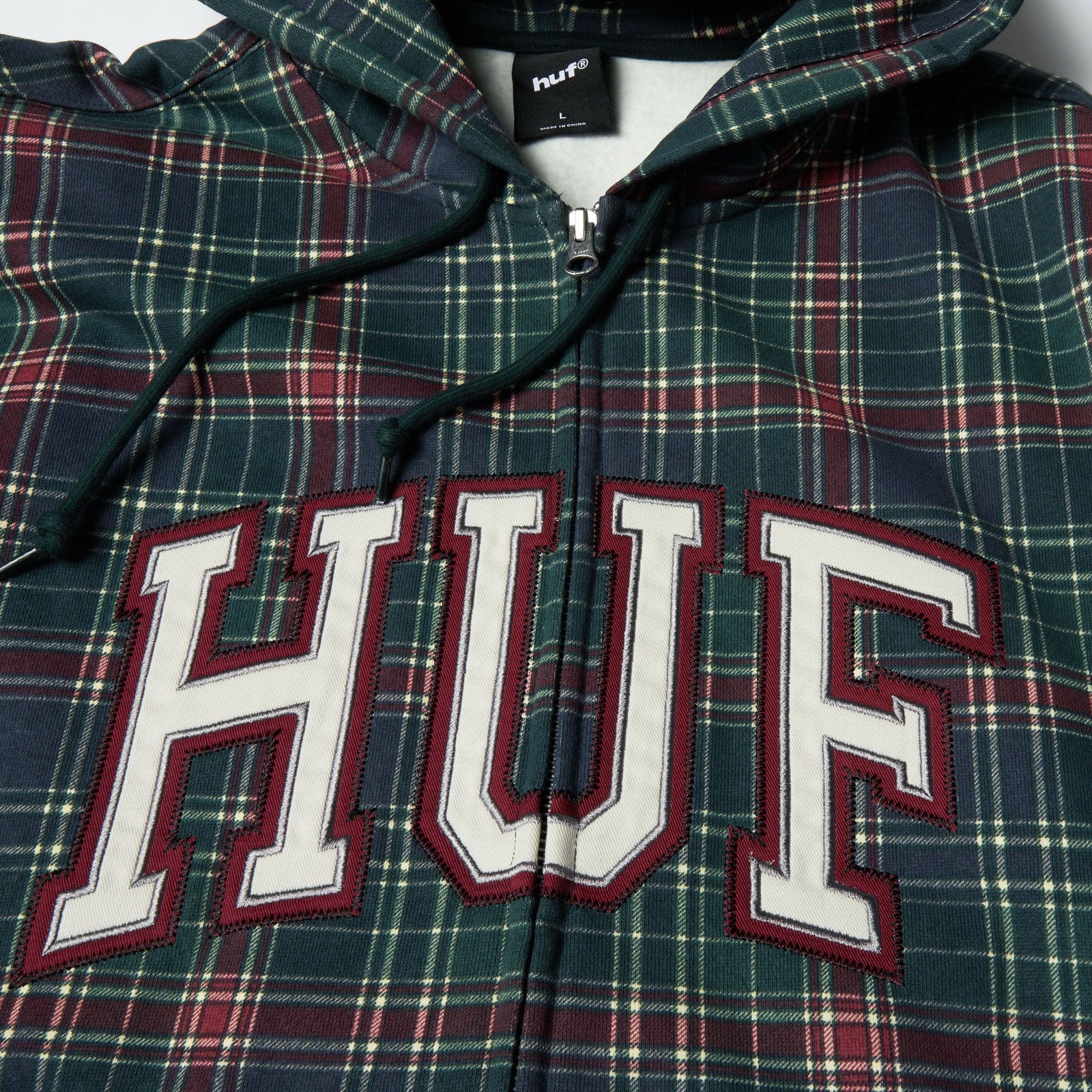 huf felpe Arch Plaid Fz Heavyweight Hoodie