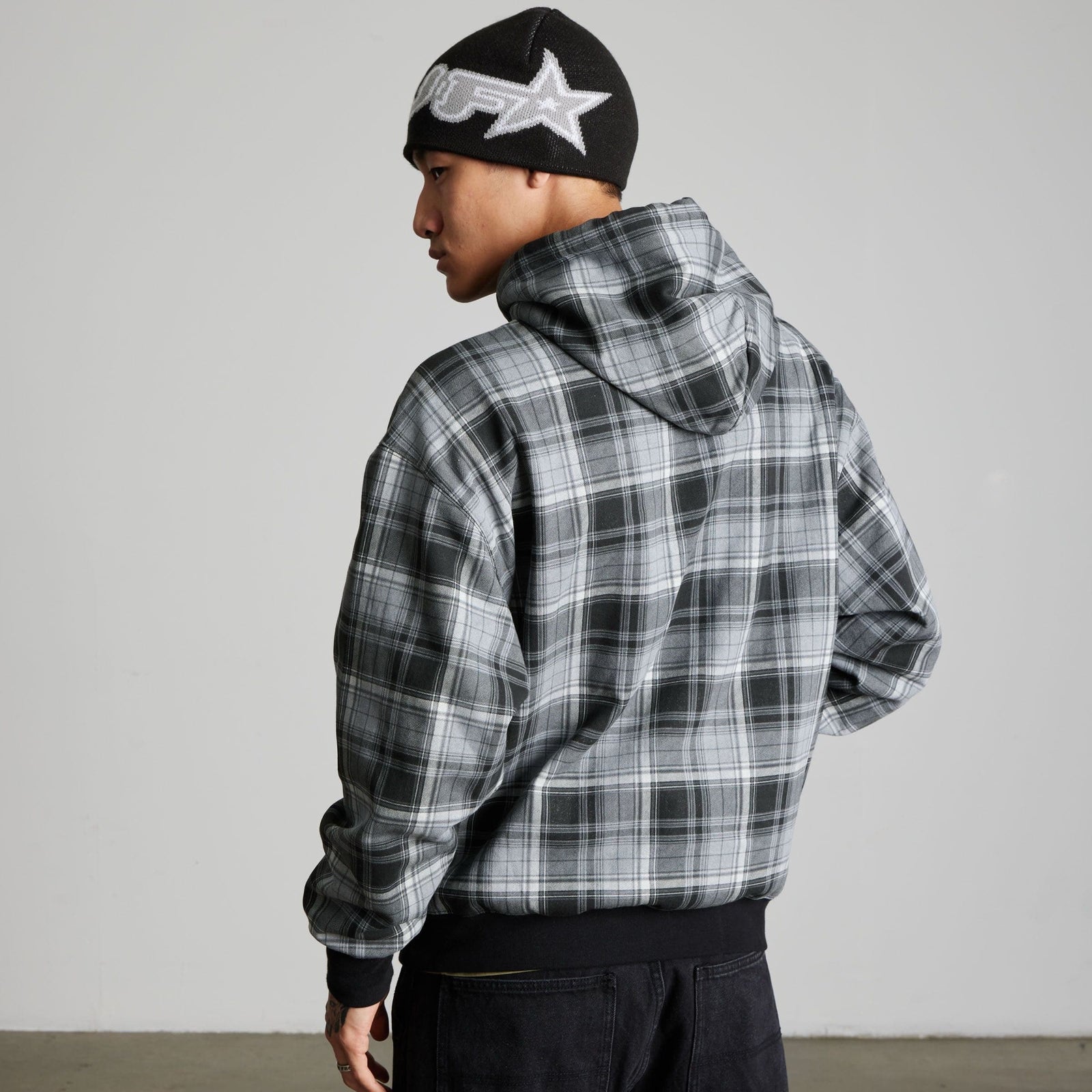 huf felpe Arch Plaid Fz Heavyweight Hoodie