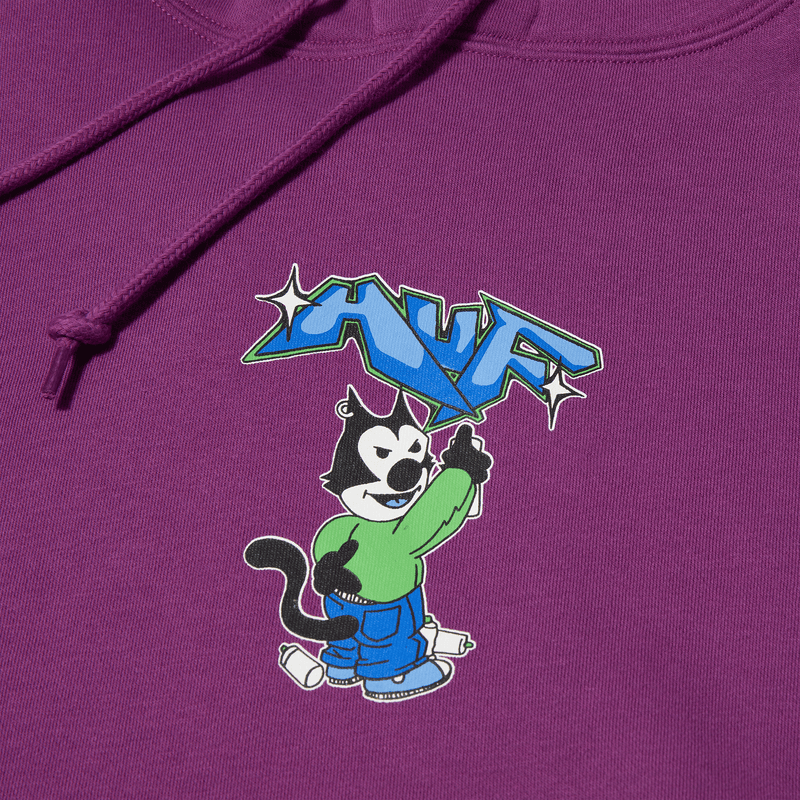 huf felpe BAD CAT P O HOODIE