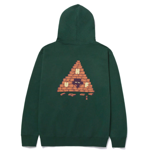 huf BRICK LURK P/O HOODIE - FOREST GREEN foto 2