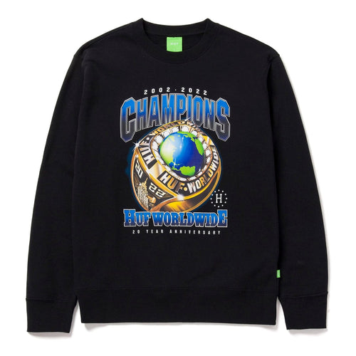 felpe huf CHAMPIONS CREWNECK - BLACK