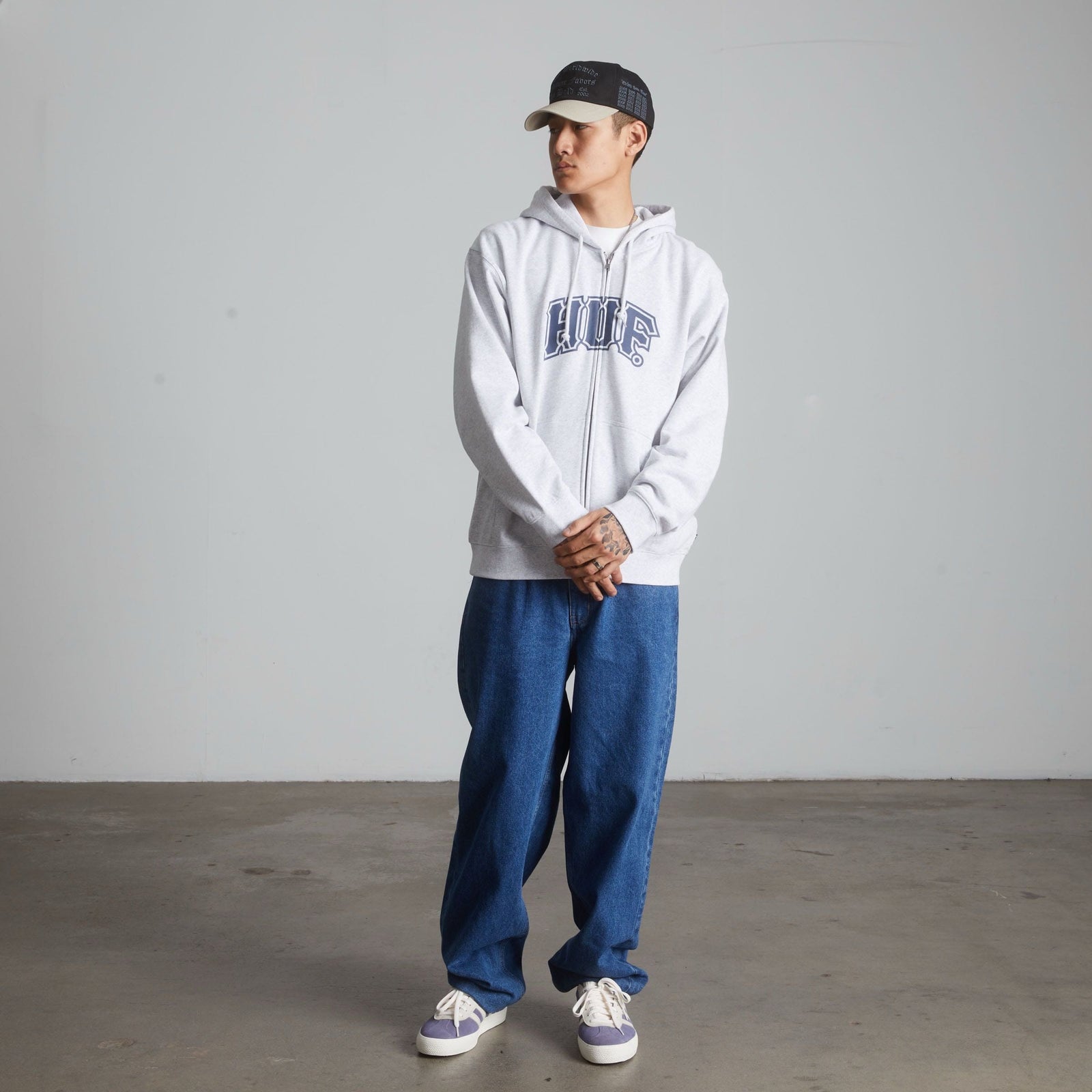 huf felpe Classic Arch Fz Hoodie